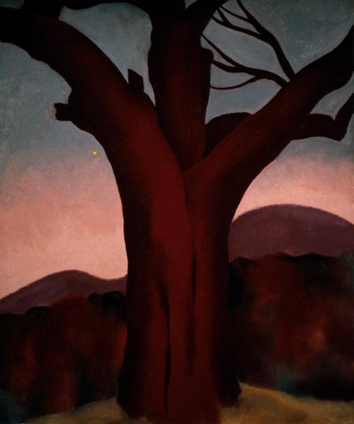 Autumn Trees Chestnut Tree (1924) - Georgia O'Keeffe Tablo