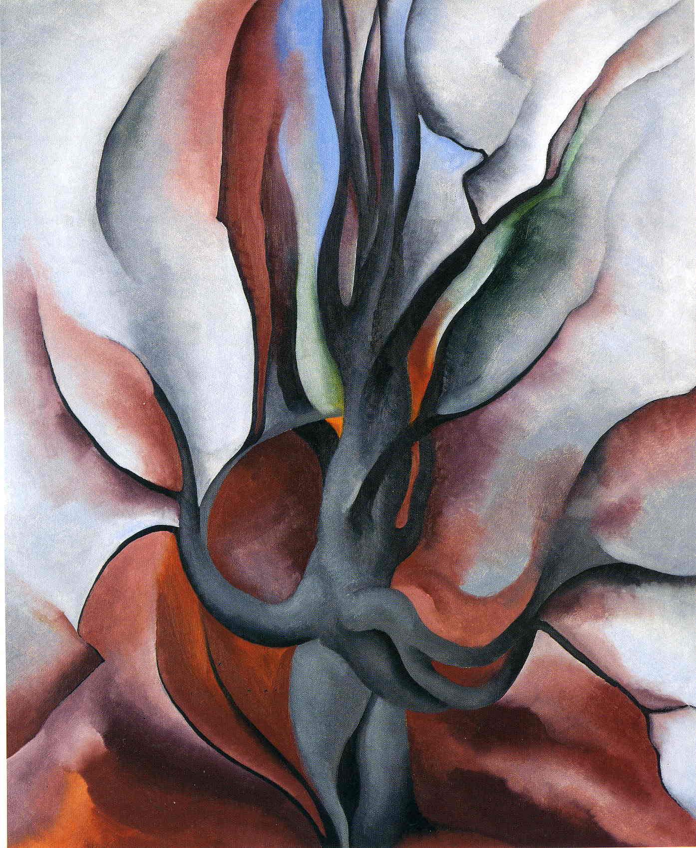 Autumn Trees The Maple (1924) - Georgia O'Keeffe Tablo