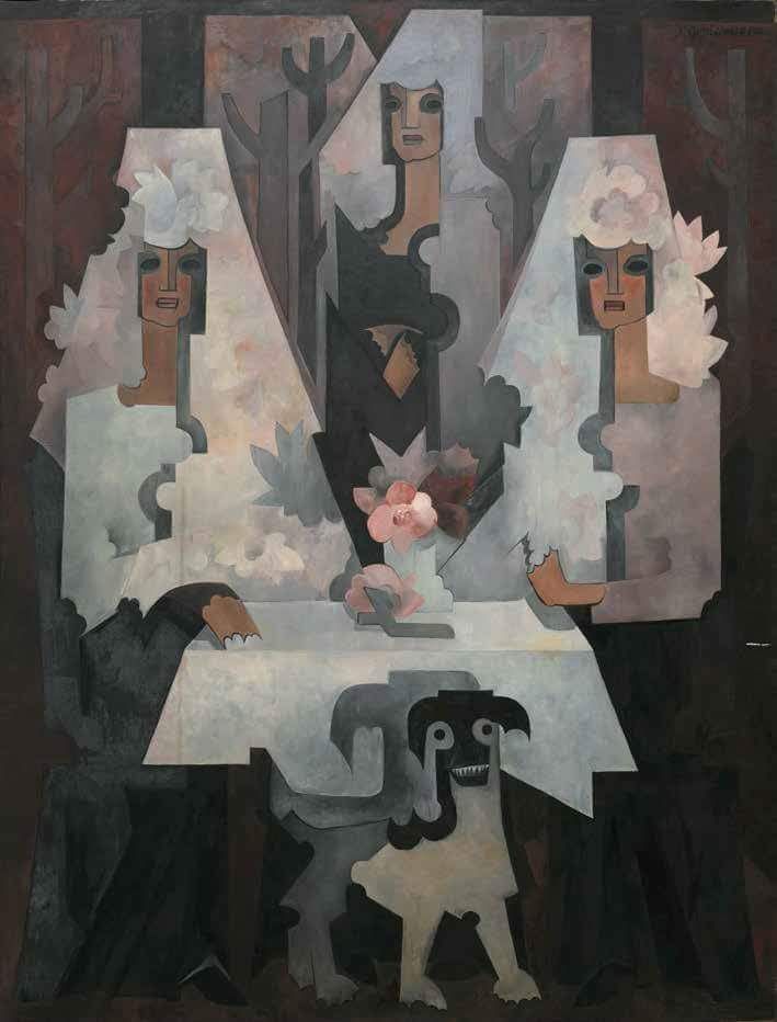 Autumn evening (1922) - Natalia Goncharova Tablo