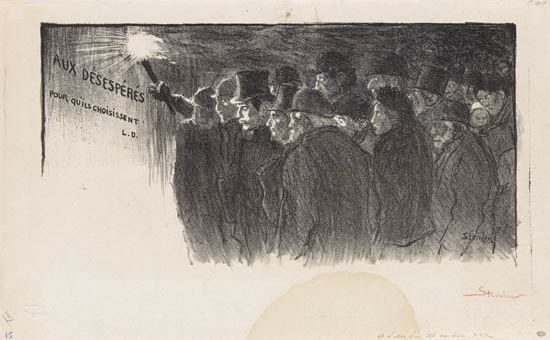 Aux Desesperes Pour Qu ils Choisissent (1898) – Théophile Steinlen Tablo