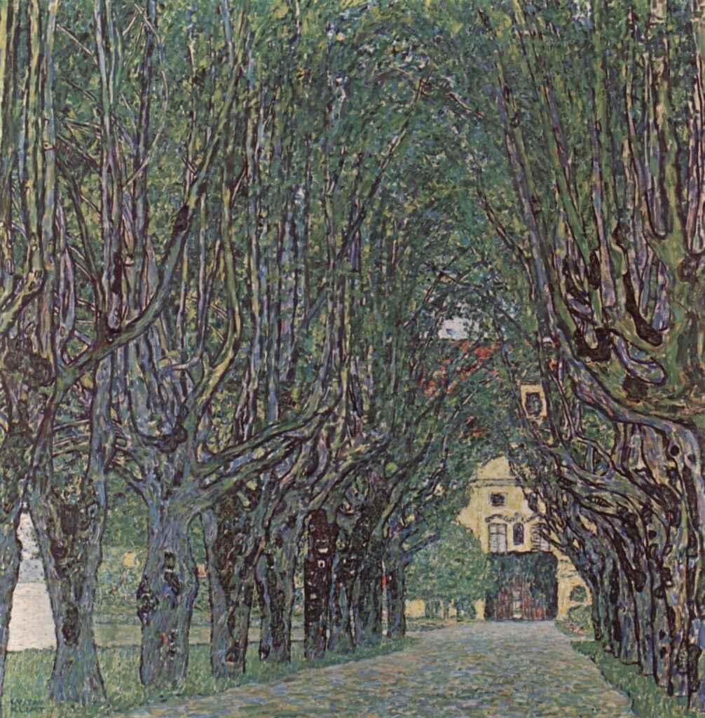 Avenue of Schloss Kammer Park (1912) - Gustav Klimt Tablo