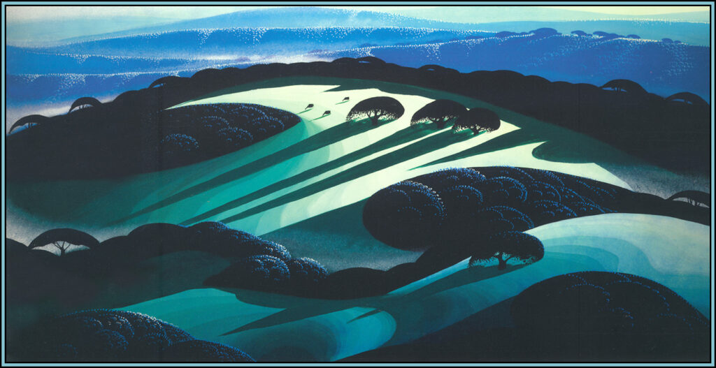Azure Dawn - Eyvind Earle Tablo