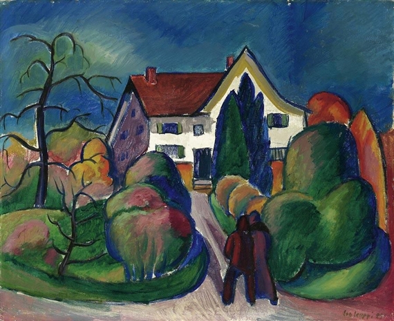 Bünishof (Herrliberg) (1925) - Leo Leuppi Tablo