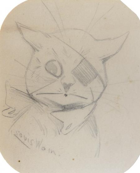 BEMUSED CAT – Louis Wain Tablo