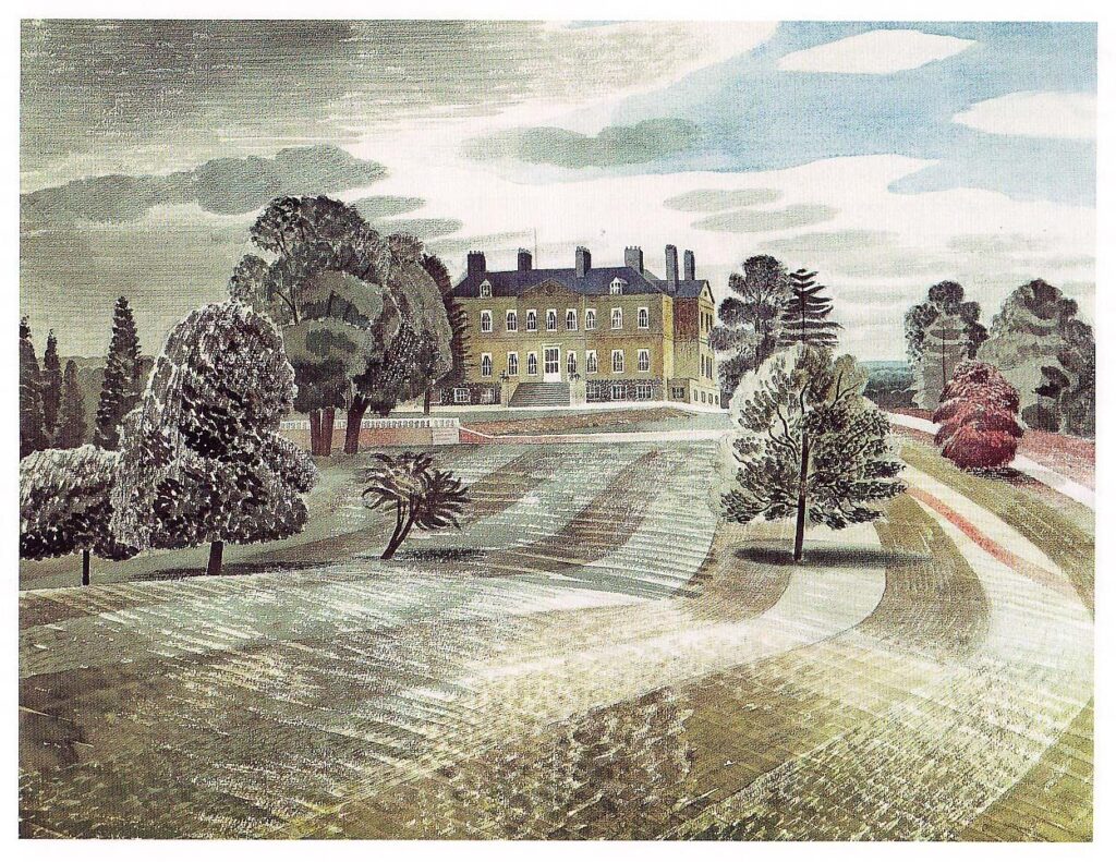 BUSCOT PARK, FARRINGDON, OXFORDSHIRE (1938) - Eric Ravilious Tablo