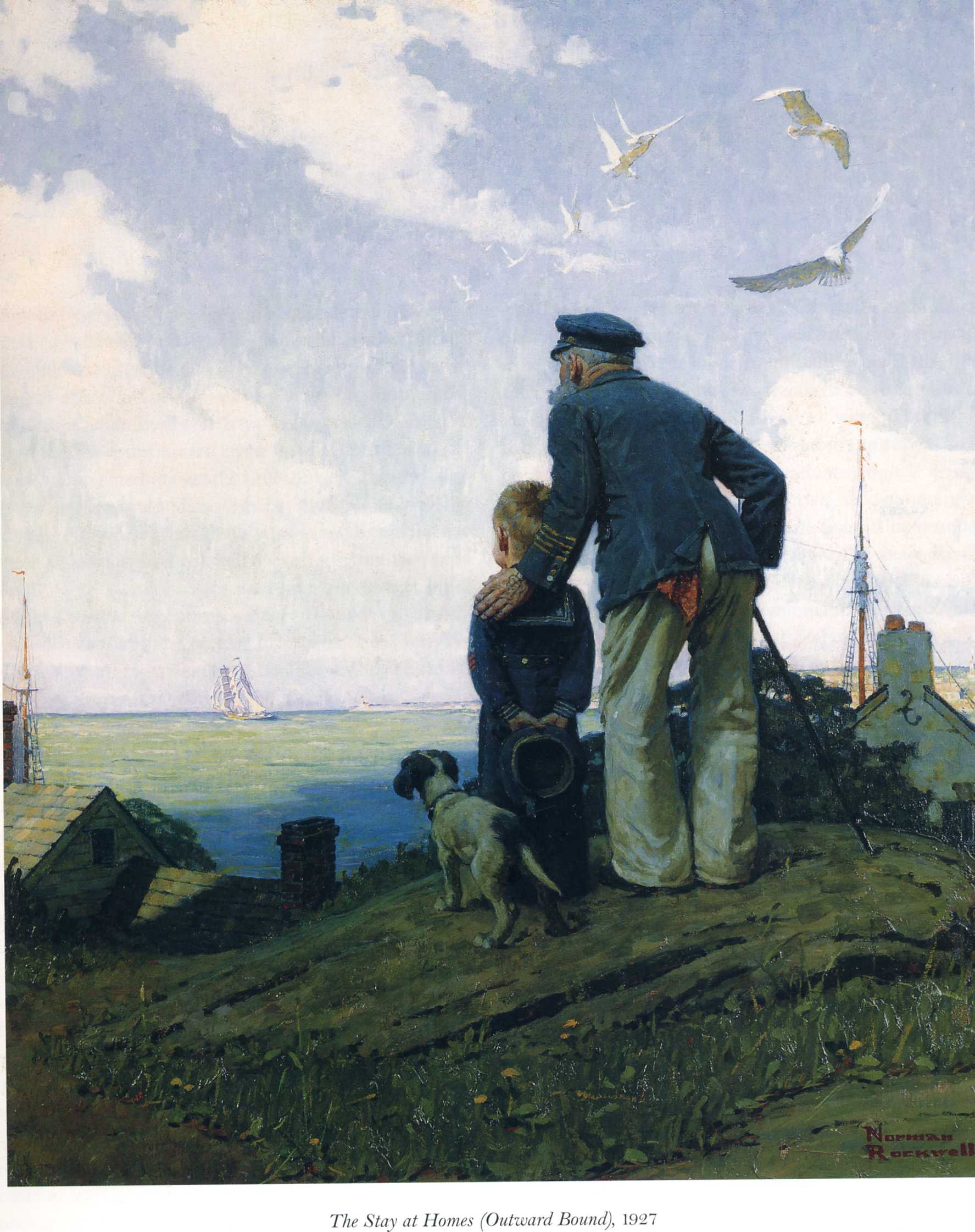 Babysitter (1927) - Norman Rockwell Tablo
