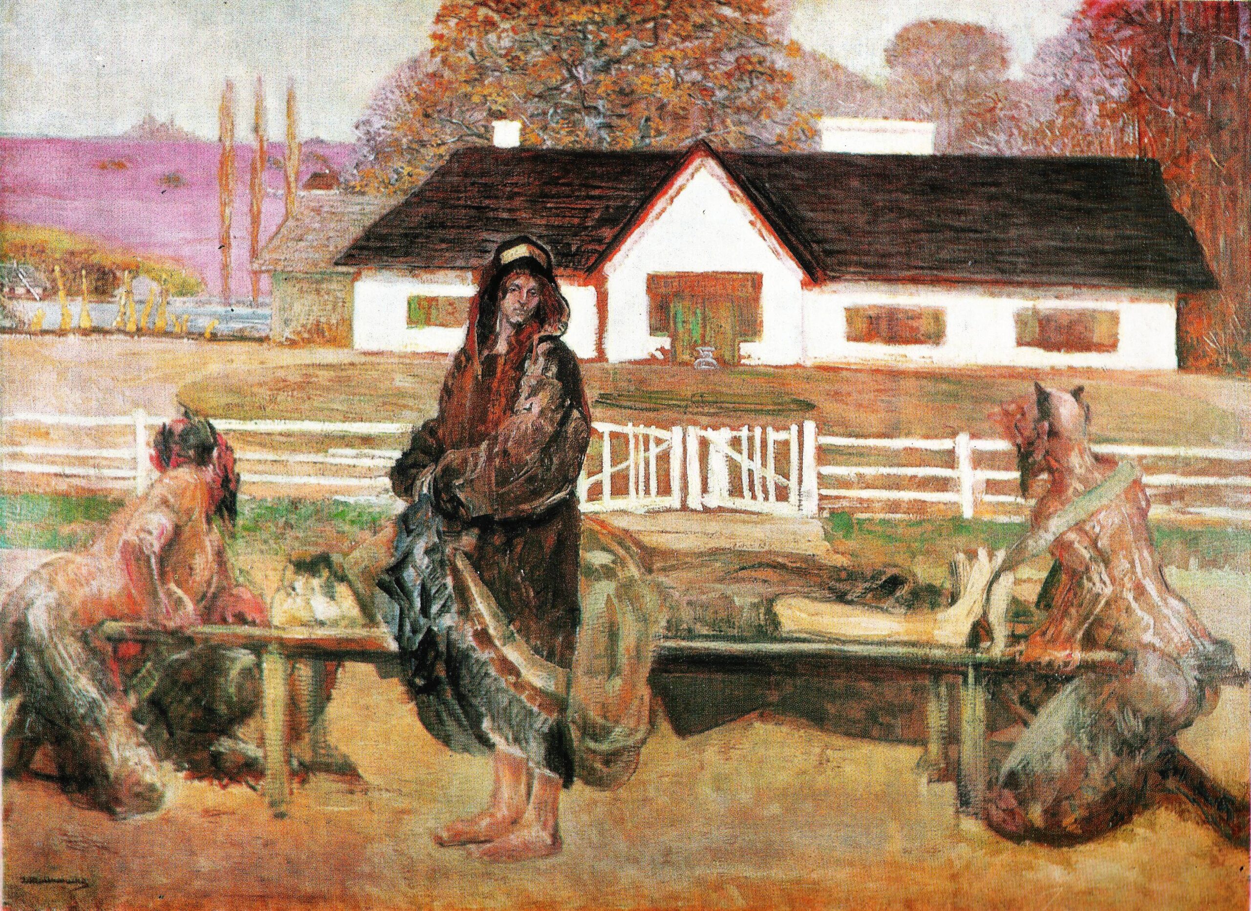 Back in the homeland (Back from Siberia) (1911) - Jacek Malczewski Tablo