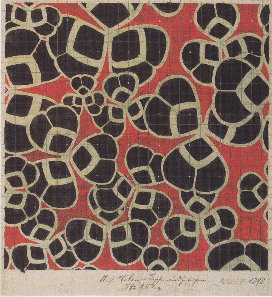 Backhausen Interior Texiles for the Bristol Hotel in Bolzano (1898) – Koloman Moser Tablo