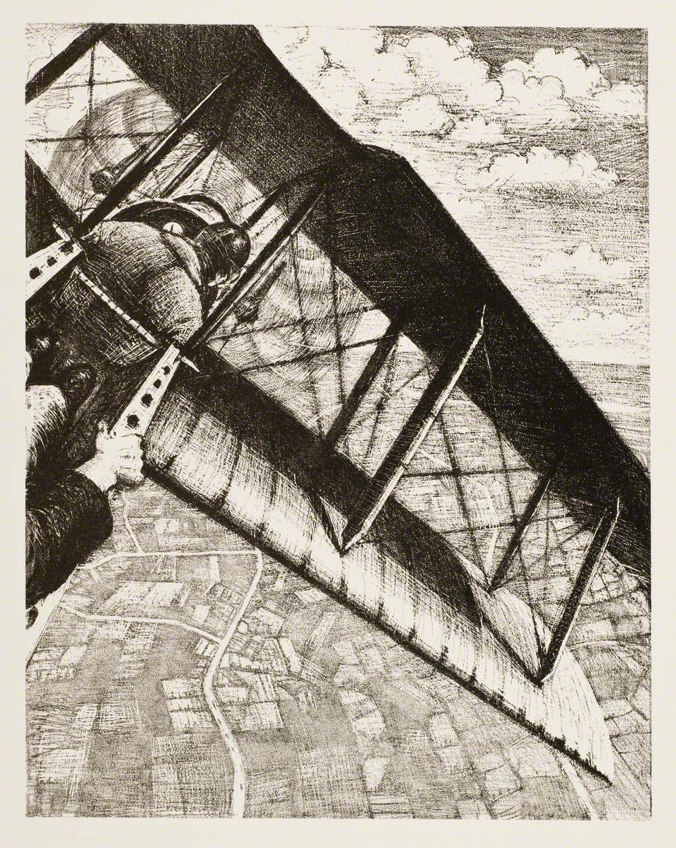 Banking at 4, 000 Feet (1917) - C. R. W. Nevinson Tablo
