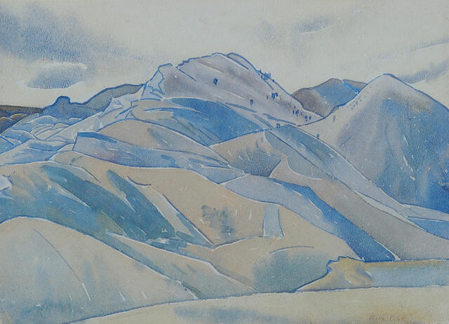 Banks Peninsula Hills (1933) - Rita Angus Tablo