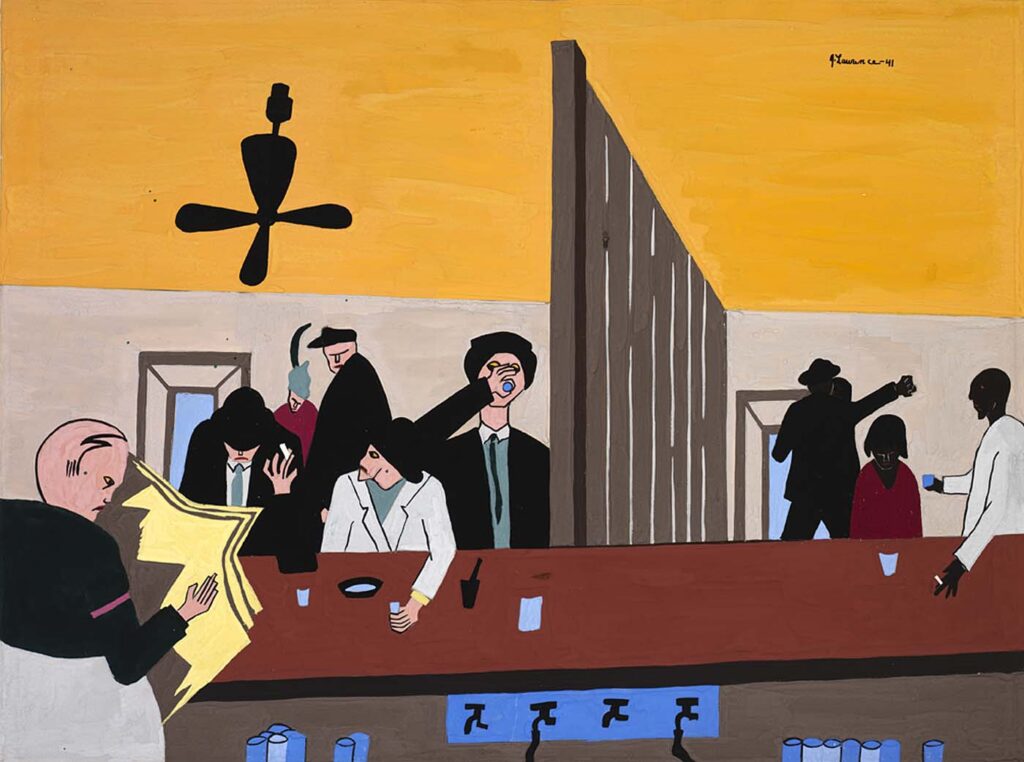 Bar and Grill (1941) - Jacob Lawrence Tablo