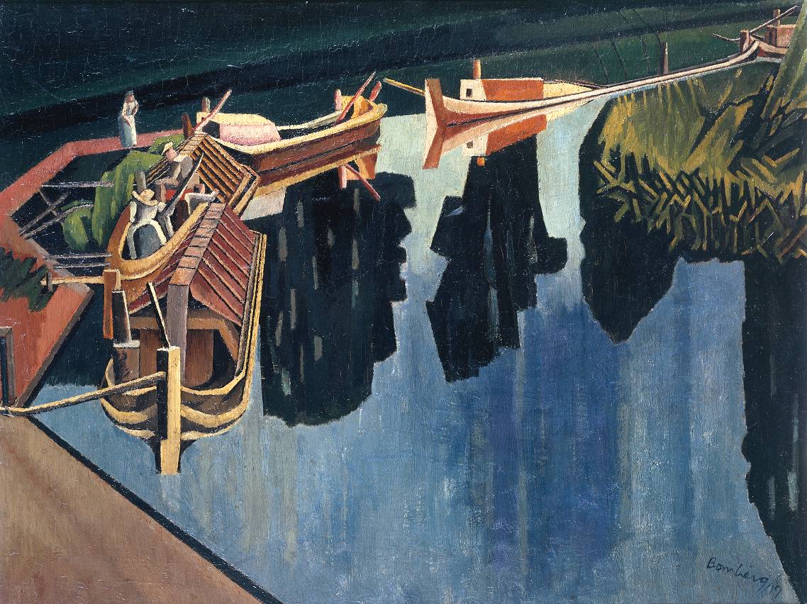 Barges (1919) - David Bomberg Tablo