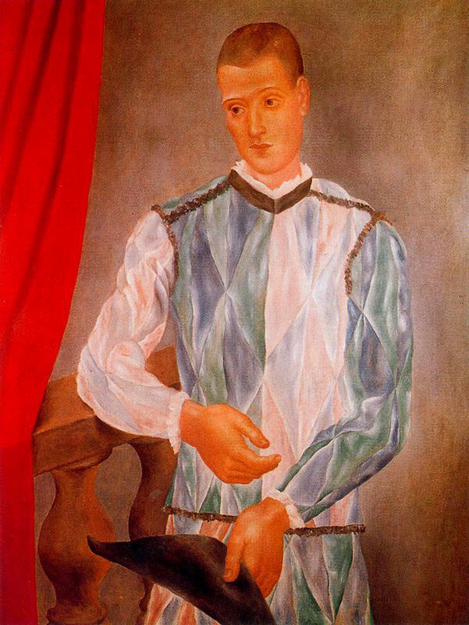 Barselona harlequin (1917) - Pablo Picasso Tablo
