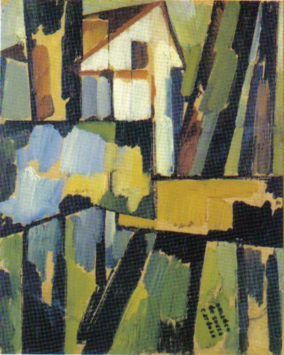 Basque Landscape (1914) - Amadeo de Souza-Cardoso Tablo