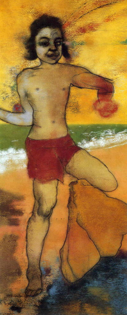 Bather (Psychotic Boy) - R. B. Kitaj Tablo