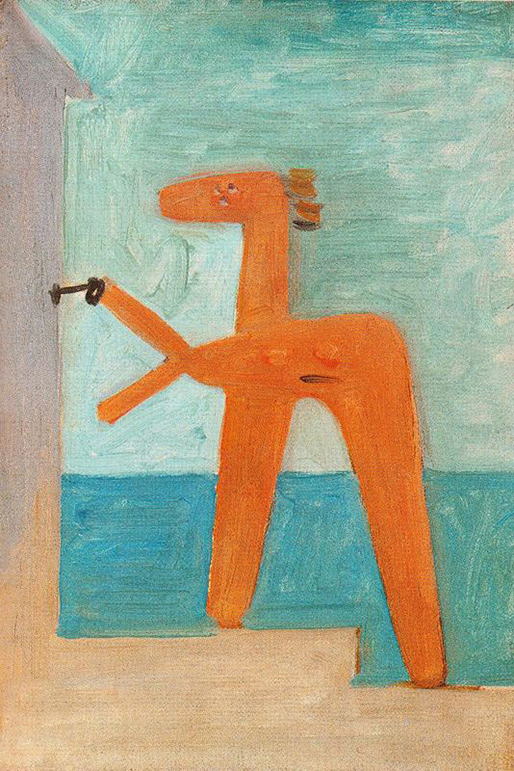Bather opening a cabin (1928) - Pablo Picasso Tablo
