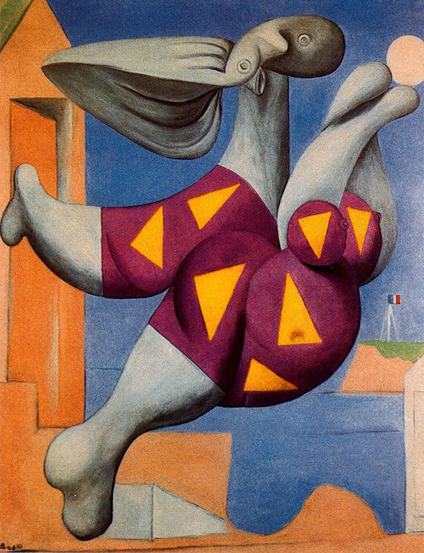 Bather with beach ball (1932) - Pablo Picasso Tablo