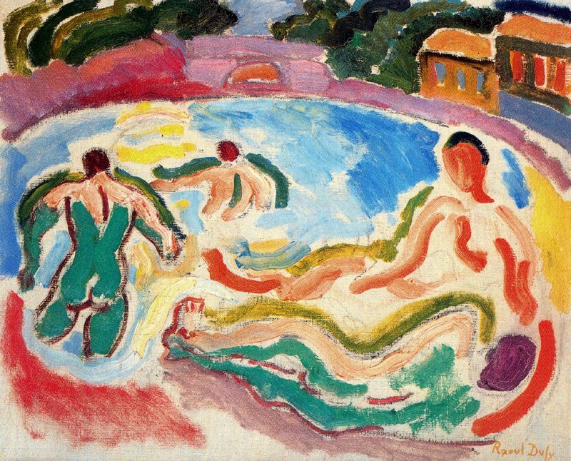 Bathers (1908) - Raoul Dufy Tablo