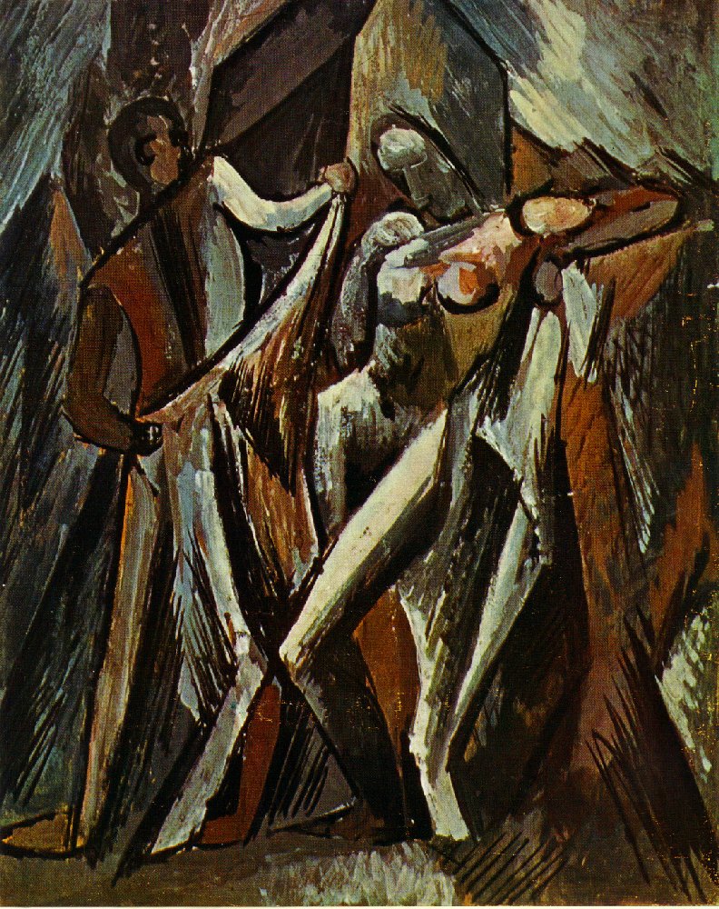 Bathers Drying Themselves (1909) - Pablo Picasso Tablo