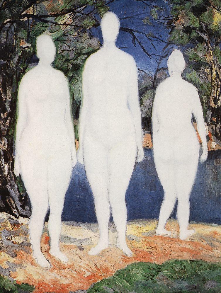 Bathers - Kazimir Malevich Tablo