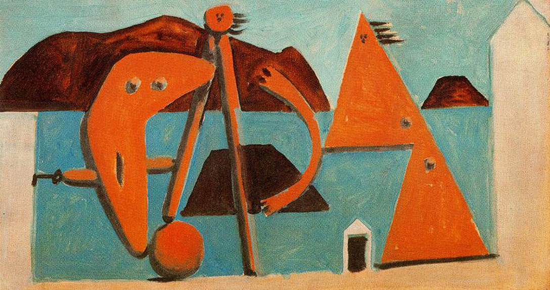 Bathers on the beach (1928) - Pablo Picasso Tablo