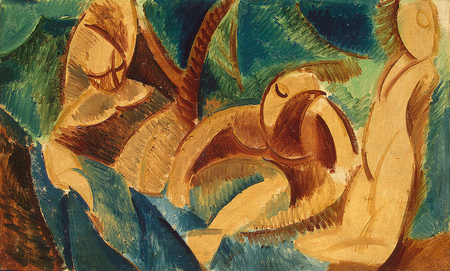Bathing (1908) - Pablo Picasso Tablo