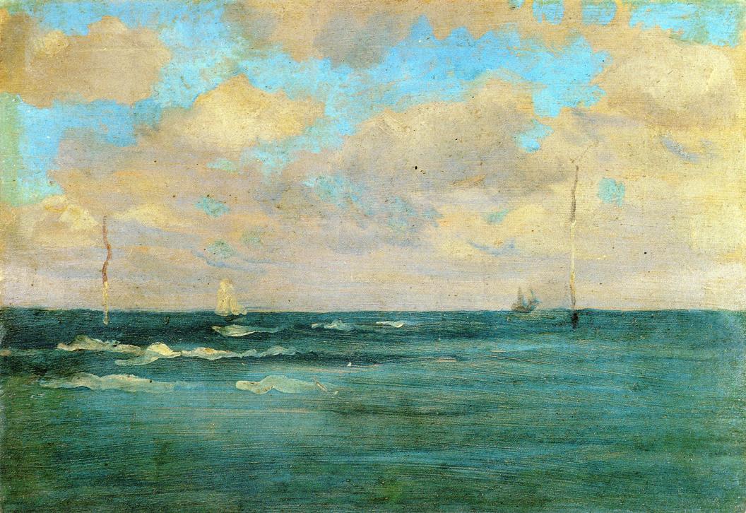 Bathing Posts (1893) - James McNeill Whistler Tablo