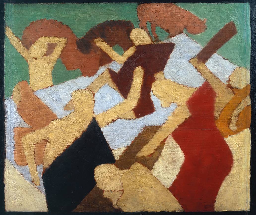Bathing Scene (1913) - David Bomberg Tablo