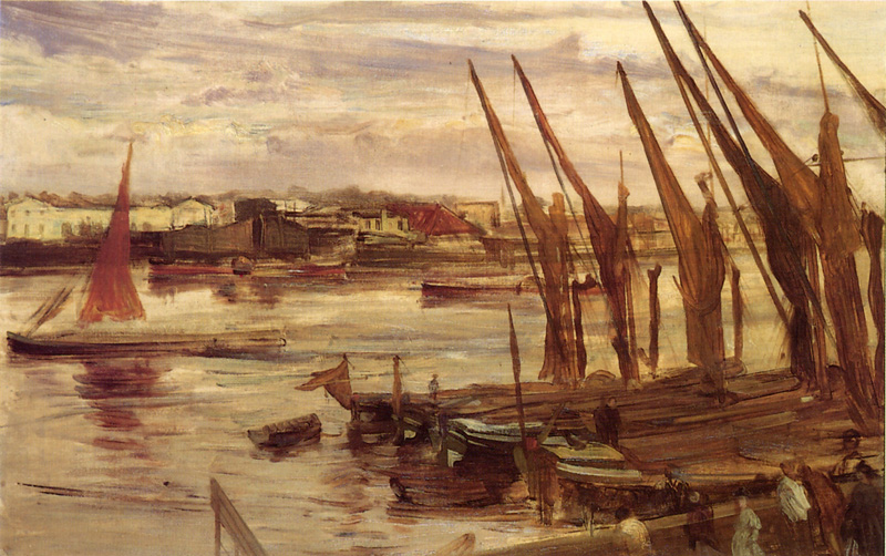 Battersea Reach (1863) - James McNeill Whistler Tablo