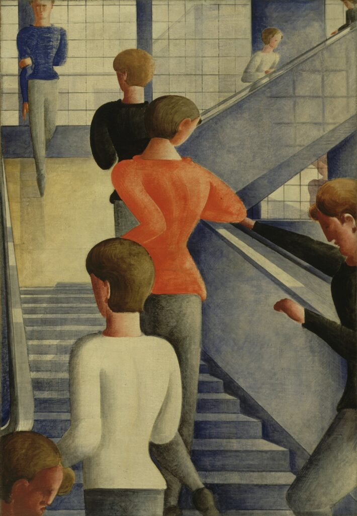 Bauhaus Stairway (1932) - Oskar Schlemmer Tablo