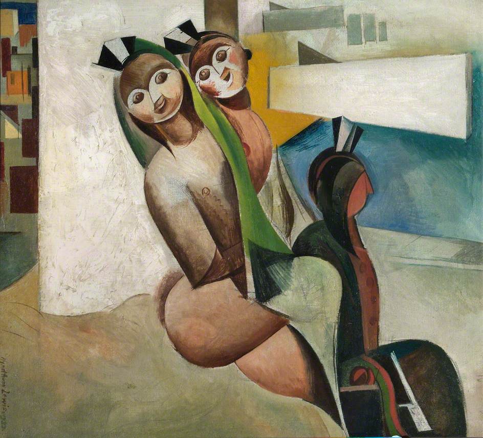 Beach Babies (1933) - Wyndham Lewis Tablo
