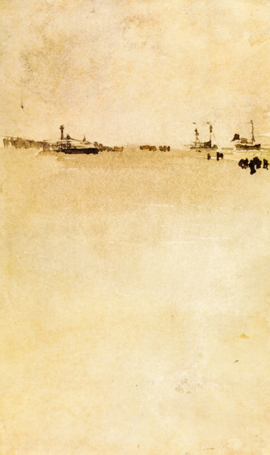 Beach Scene (1885) - James McNeill Whistler Tablo