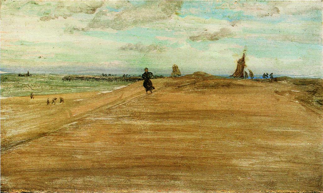 Beach Scene (1896) - James McNeill Whistler Tablo
