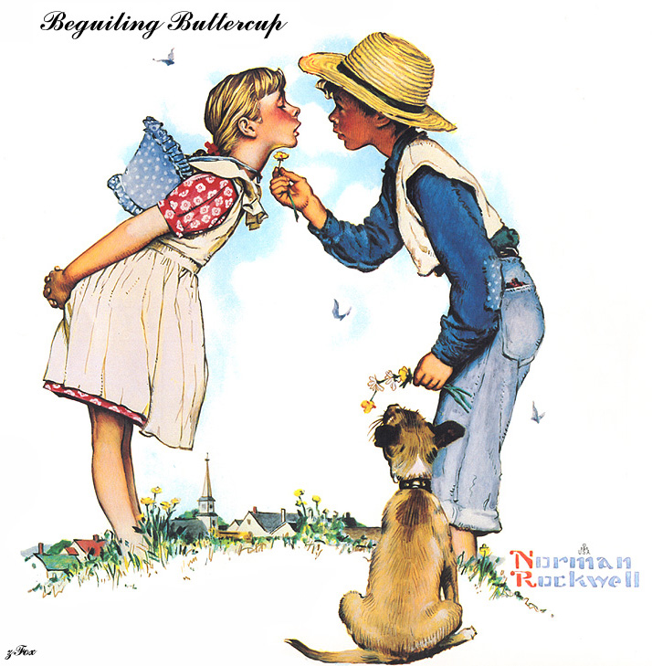 Beguiling Buttercup (1949) - Norman Rockwell Tablo