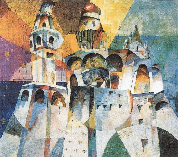 Bells. Ivan the Great Bell (1915) – Aristarkh Lentulov Tablo