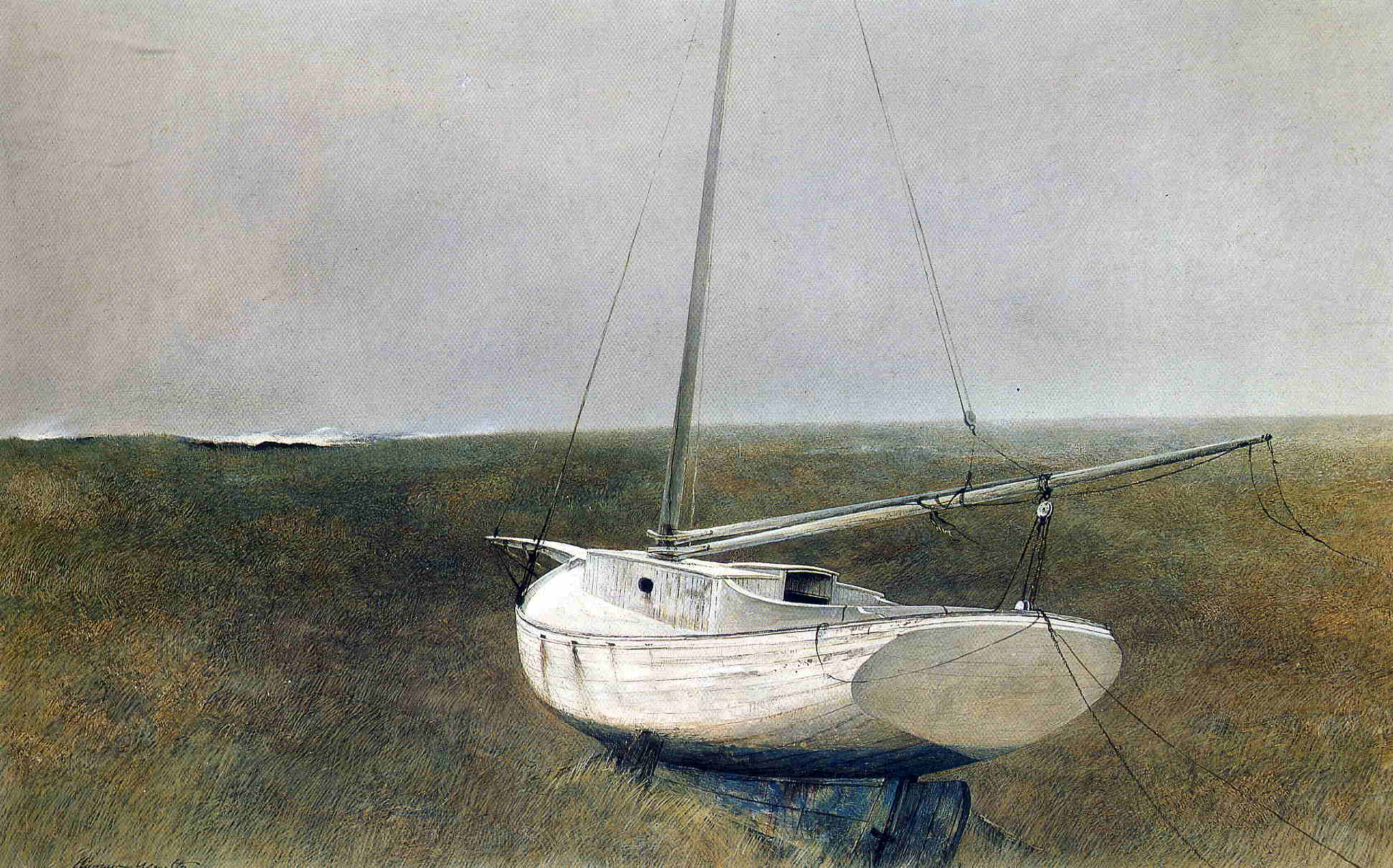 Below Dover (1950) - Andrew Wyeth Tablo