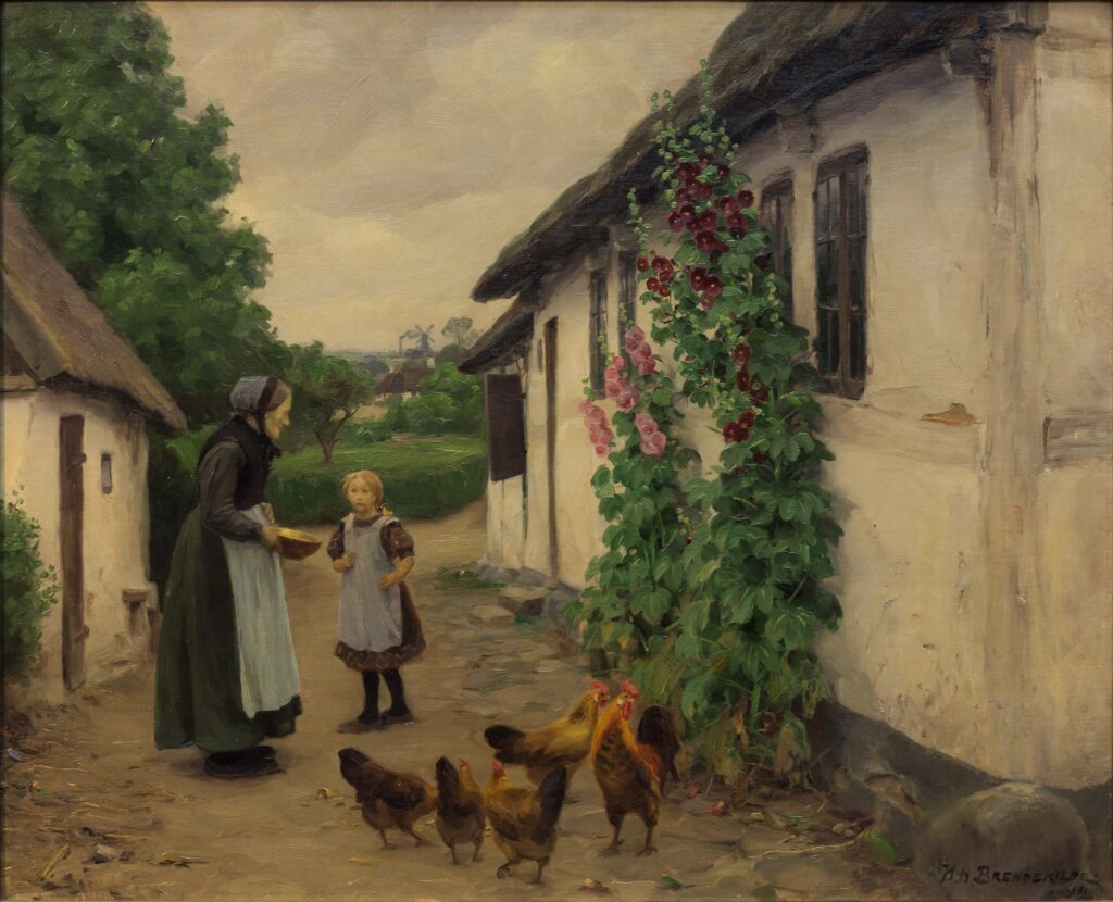 Besøg Hos Bedstemor (1914) - Hans Andersen Brendekilde Tablo