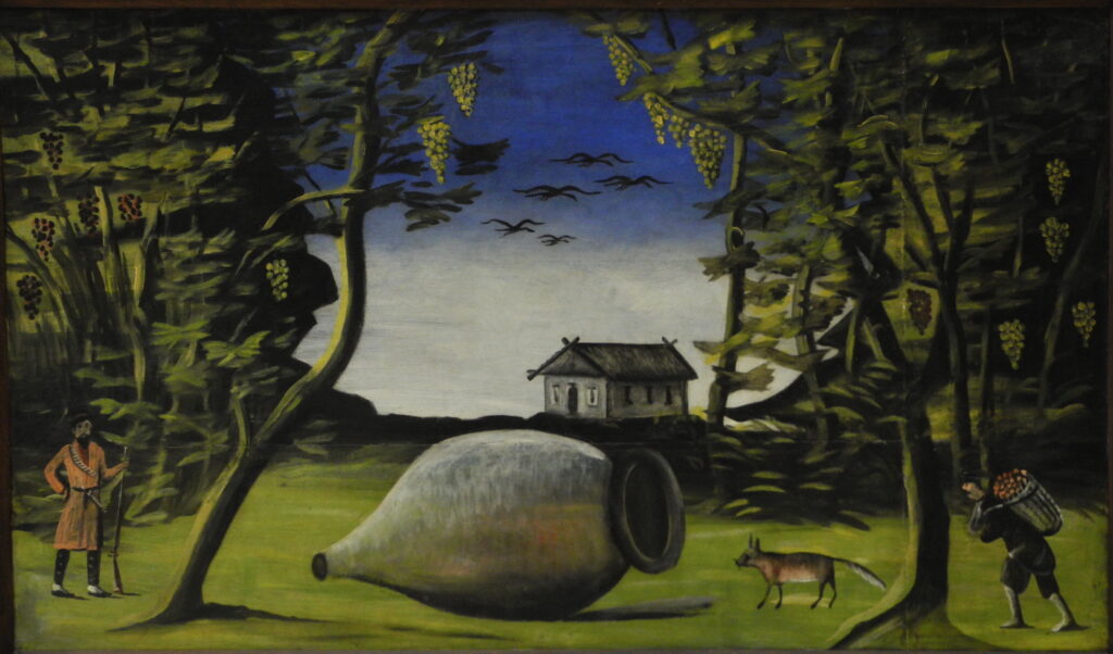 Big Marani in the forest - Niko Pirosmani Tablo