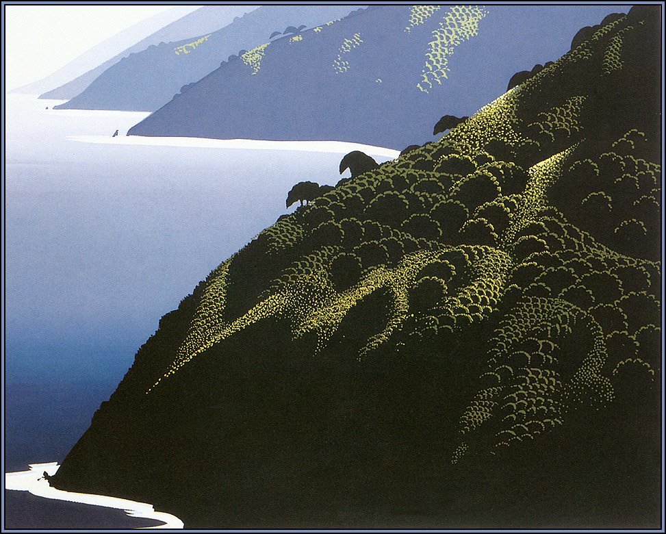 Big Sur Calm – Eyvind Earle Tablo
