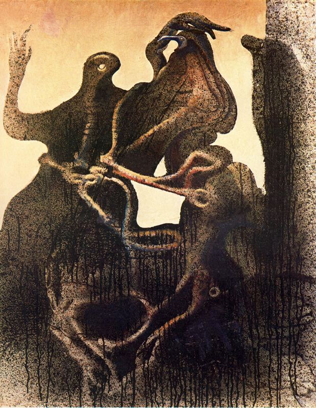 Birth of Zoomorphic Couple (1933) – Max Ernst Tablo