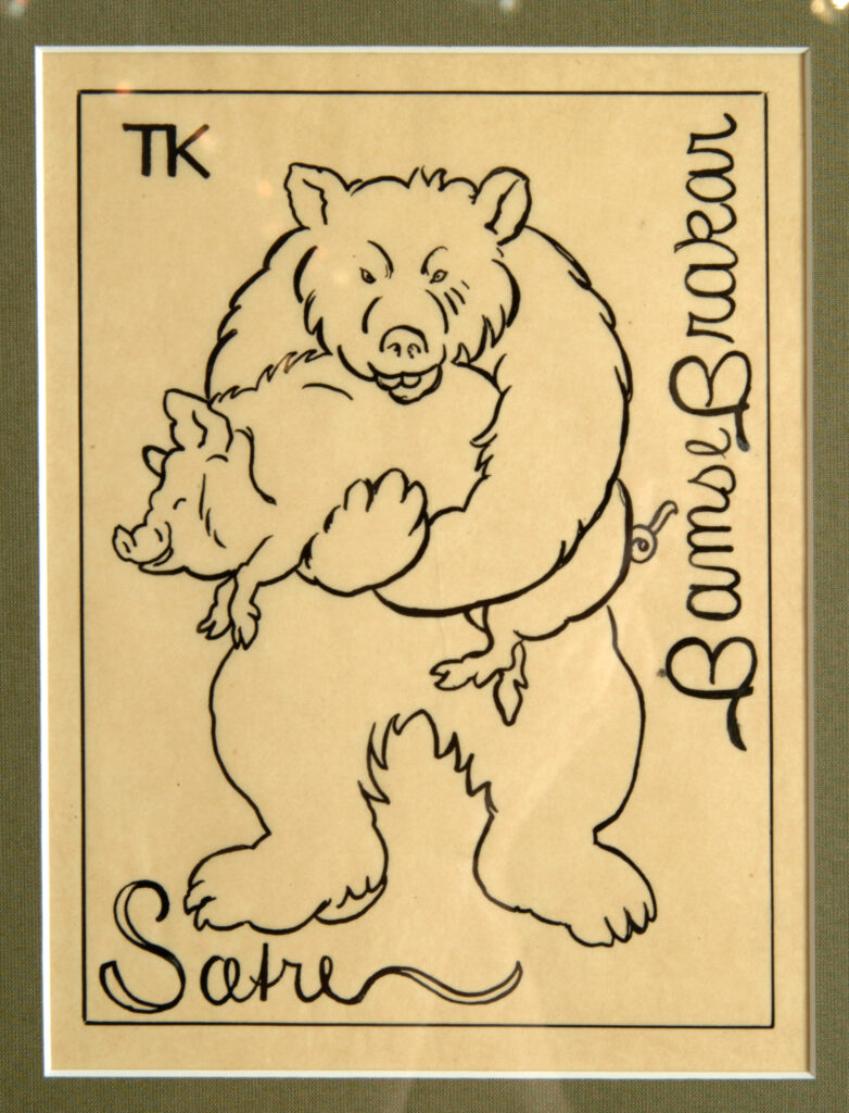 Bjoernen Og Reven - Theodor Severin Kittelsen Tablo