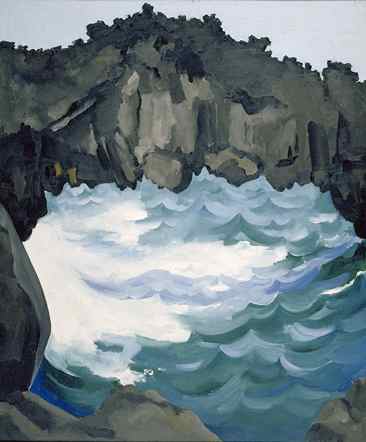 Black Lava Bridge, Hana Coast No. I - Georgia O'Keeffe Tablo