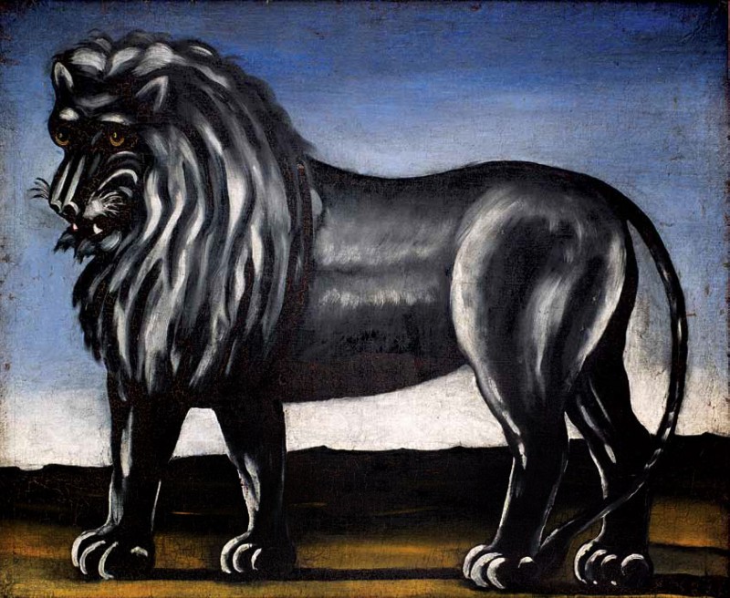 Black Lion – Niko Pirosmani Tablo