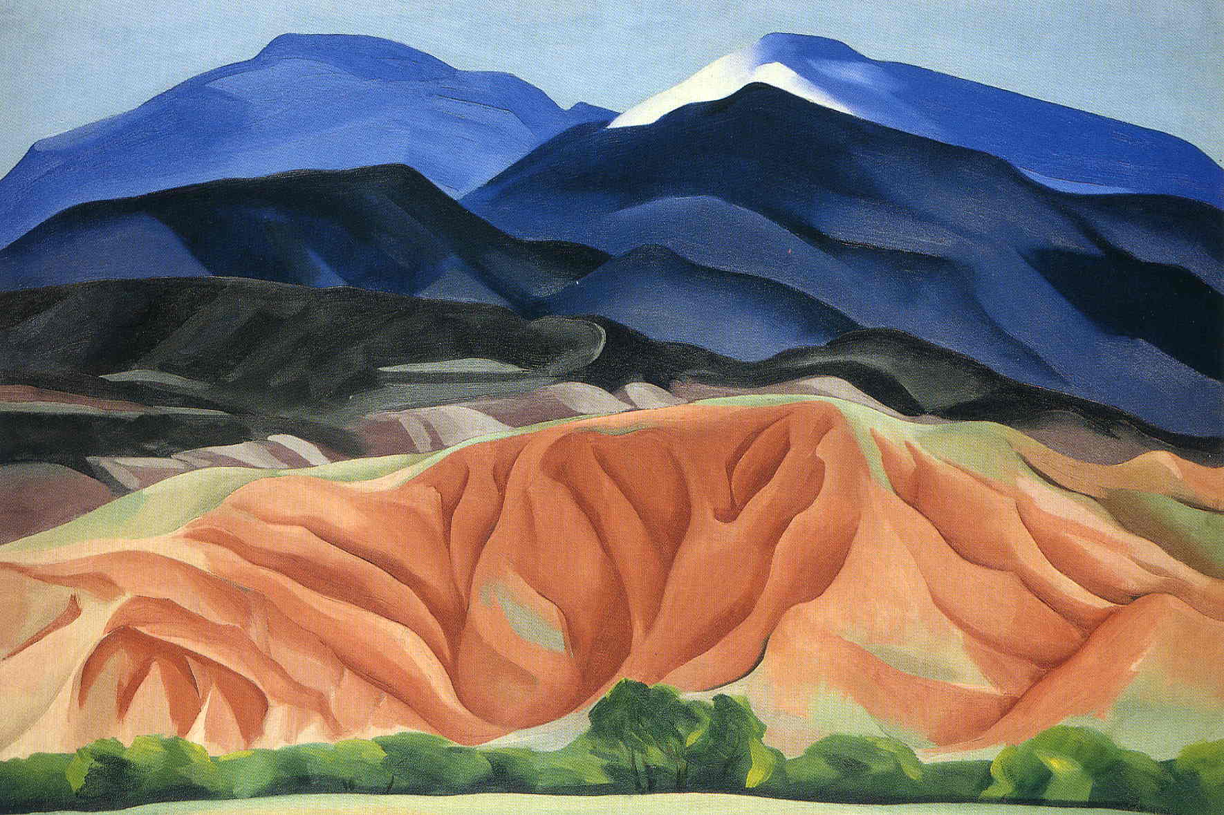 Black Mesa Landscape, New Mexico Out Back of Mary`s II - Georgia O'Keeffe Tablo