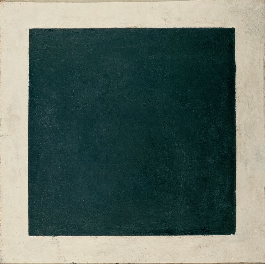 Black Square (4th version) (1930) - Kazimir Malevich Tablo