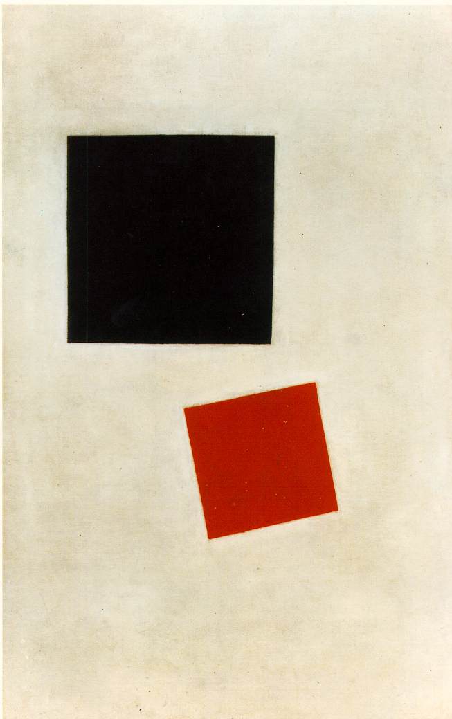 Black Square and Red Square (1915) - Kazimir Malevich Tablo