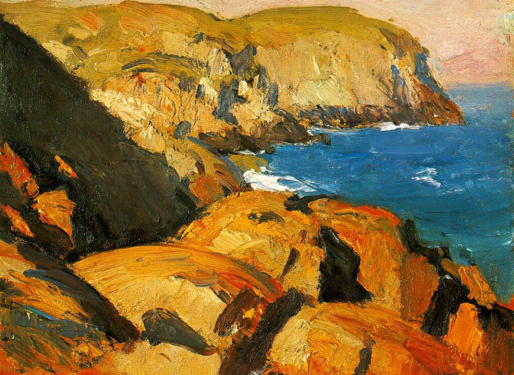 Blackhead, Monhegan (1916) - Edward Hopper Tablo
