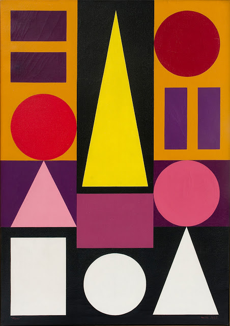Blanc (1947) - Auguste Herbin Tablo