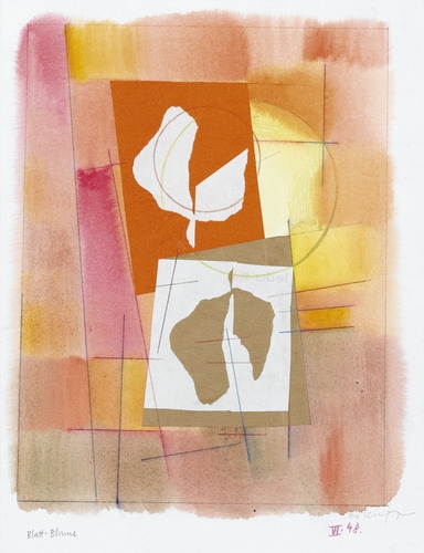 Blatt Blume (1948) - Leo Leuppi Tablo