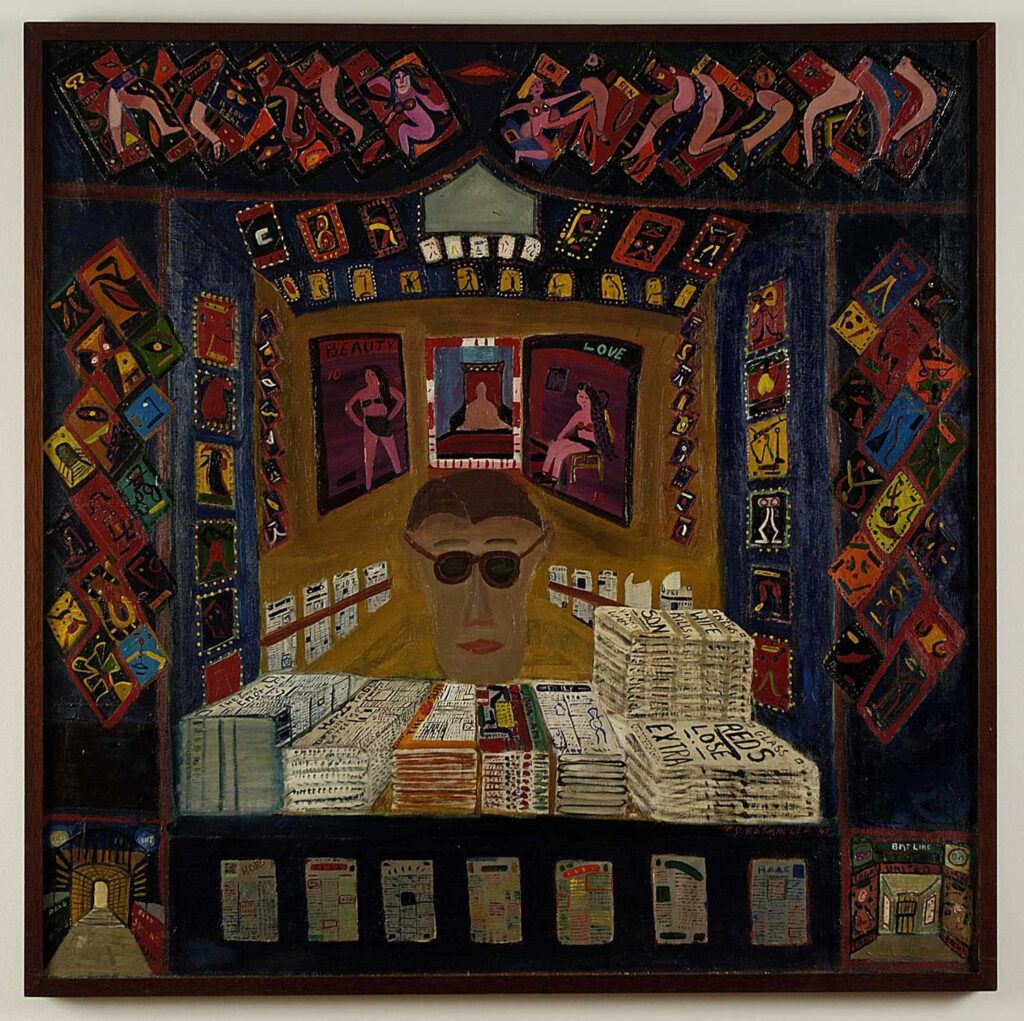 Blind News Dealer (1947) - Ralph Fasanella Tablo